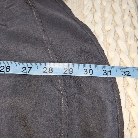 Michael Stars Long Sleeve Button Shirt Top Blouse Dark Gray Rayon Made in USA XS - Picture 16 of 16